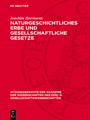 cover image of Naturgeschichtliches Erbe und gesellschaftliche Gesetze